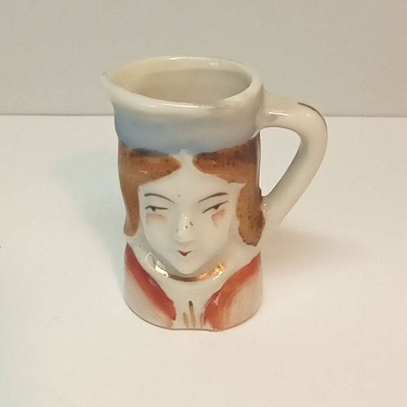 Vintage made in Occupied Japan mini Toby pitcher creamer. No flaws - Picture 1 of 5